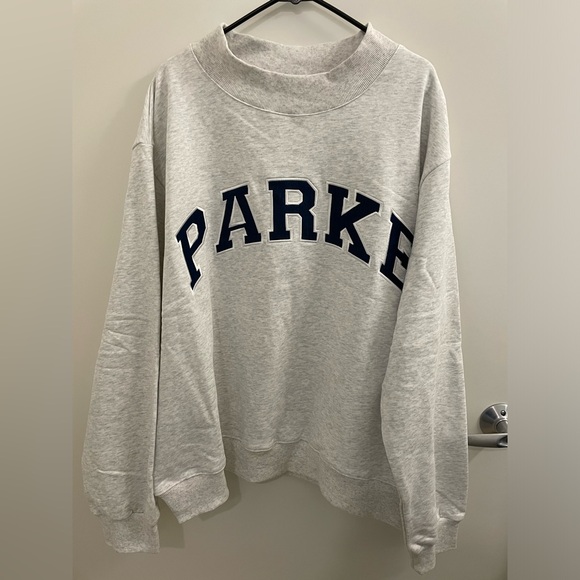 PARKE Mockneck Crew Sweatshirt - Picture 1 of 3